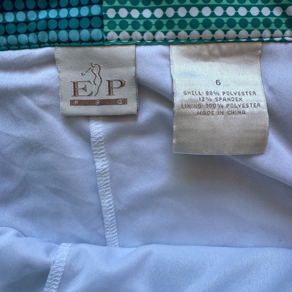 Women's EP Aline Golf Shirts Shorts Blue Green Casual Wear Athleisure Size 6 - Picture 6 of 6